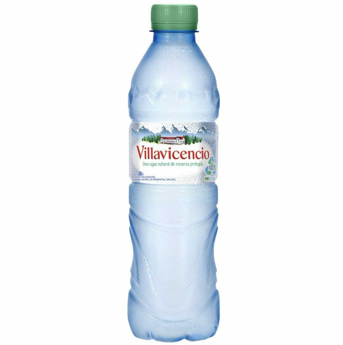 AGUA MINERAL VILLAVICENCIO SIN GAS BOTELLA X 500 CC.